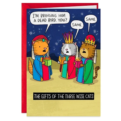 The Three Wise Cats Funny Christmas Card for only USD 3.49 | Hallmark