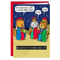 The Three Wise Cats Funny Christmas Card for only USD 3.49 | Hallmark
