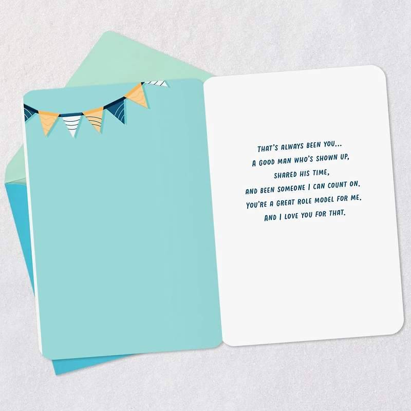 A Good Man and Great Role Model Birthday Card for Bonus Dad for only USD 2.99 | Hallmark
