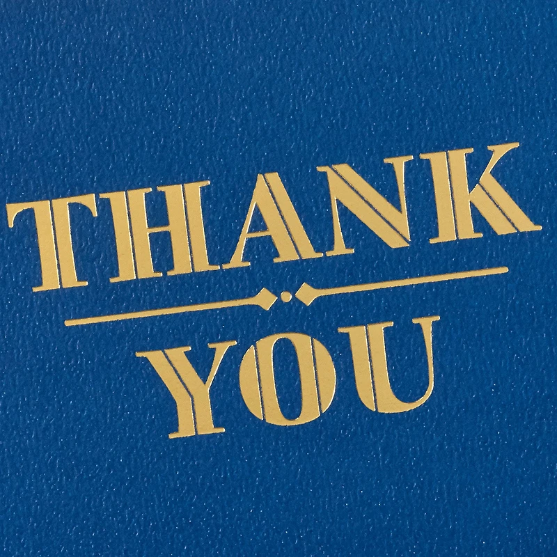 Gold on Navy Blank Thank You Notes, Pack of 10 for only USD 10.49 | Hallmark