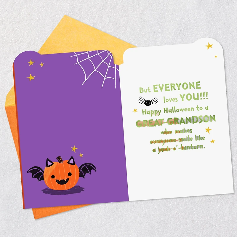 Smile Like a Jack-o'-Lantern Halloween Card for Great-Grandson for only USD 2.99 | Hallmark