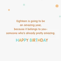 An Exciting Age and Amazing Year 18th Birthday Card for only USD 2.99 | Hallmark