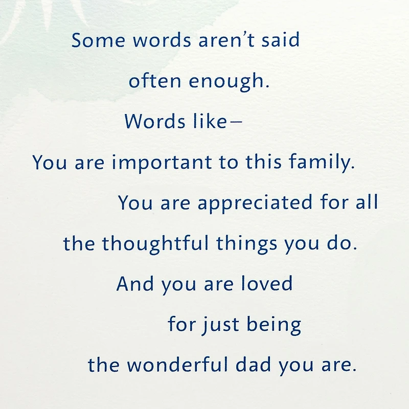 You Are Loved and Appreciated Father's Day Card for Dad for only USD 7.59 | Hallmark