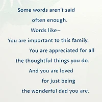 You Are Loved and Appreciated Father's Day Card for Dad for only USD 7.59 | Hallmark