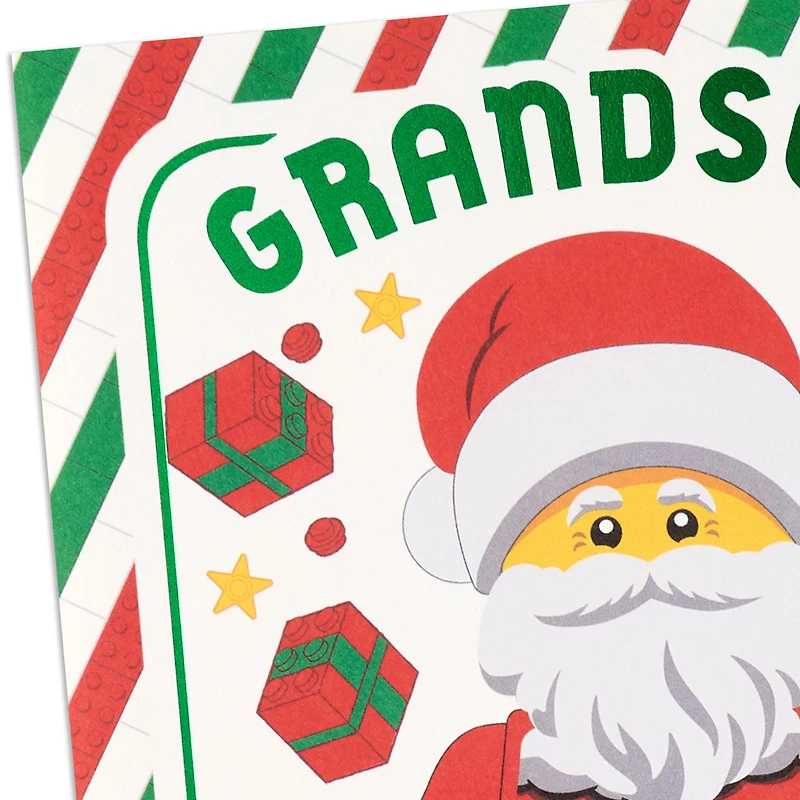 LEGO® Santa Claus Christmas Card for Grandson With Stickers for only USD 5.99 | Hallmark