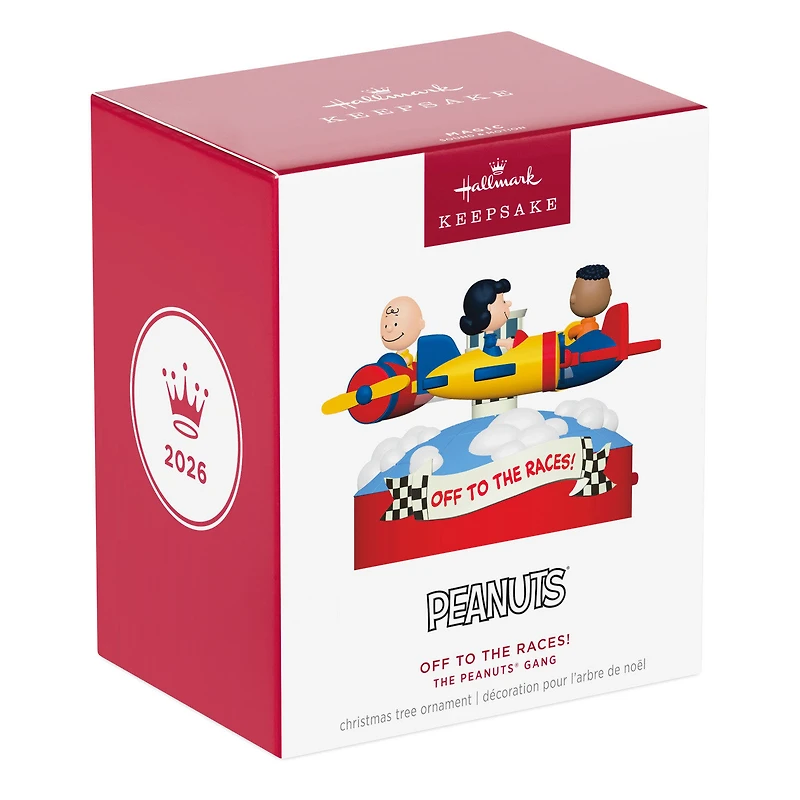 The Peanuts® Gang Off to the Races! Musical Ornament With Motion for only USD 52.99 | Hallmark
