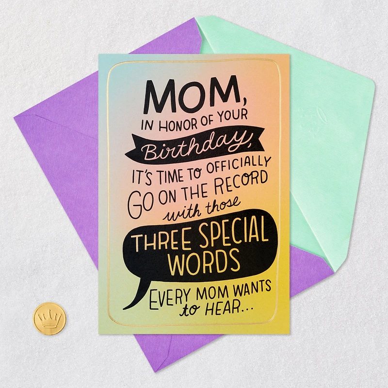 You Were Right Certificate Funny Birthday Card for Mom for only USD 4.99 | Hallmark