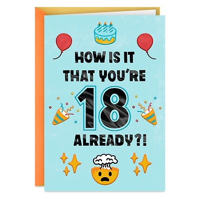 18 Already Mind Blown 18th Birthday Card for only USD 3.99 | Hallmark