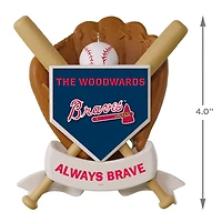 MLB Atlanta Braves™ Baseball Personalized Ornament