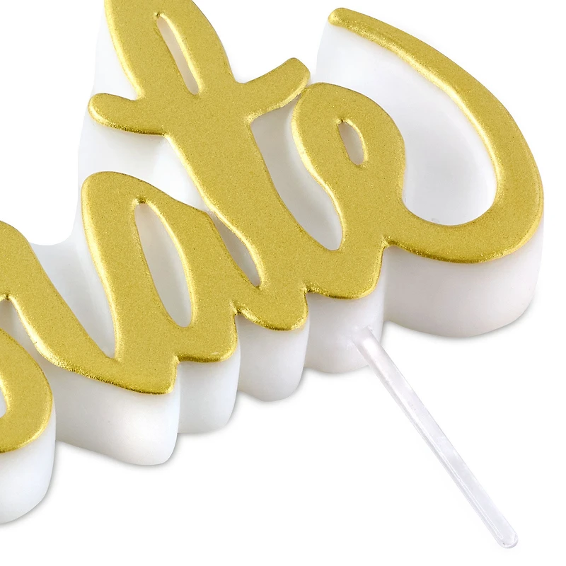 Gold Metallic "Celebrate" Birthday Candle for only USD 5.99 | Hallmark