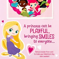 Disney Princess Valentine's Day Card for Granddaughter With Sticker for only USD 4.59 | Hallmark