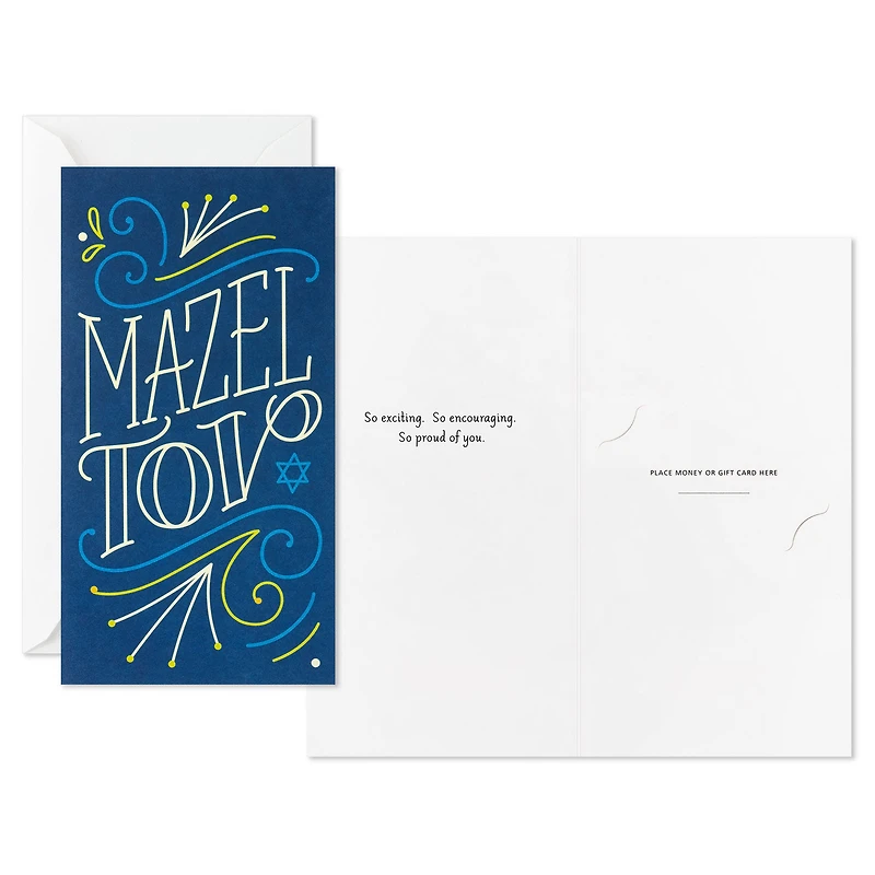 Mazel Tov Money Holder Congratulations Card, Pack of 6 for only USD 5.99 | Hallmark