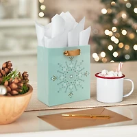 6.5" Sparkly Star on Light Sage Small Holiday Gift Bag for only USD 2.49 | Hallmark