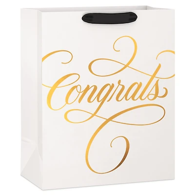 13" Congrats Calligraphy on Cream Large Gift Bag for only USD 5.49 | Hallmark