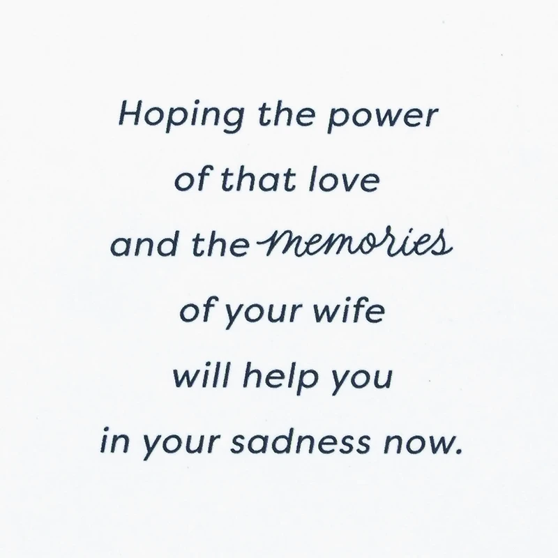 Unshakable Love Sympathy Card for Loss of Wife for only USD 5.99 | Hallmark