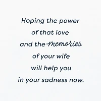 Unshakable Love Sympathy Card for Loss of Wife for only USD 5.99 | Hallmark