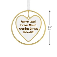 Gold Heart Metal Personalized Ornament, Custom Text for only USD 30.99 | Hallmark