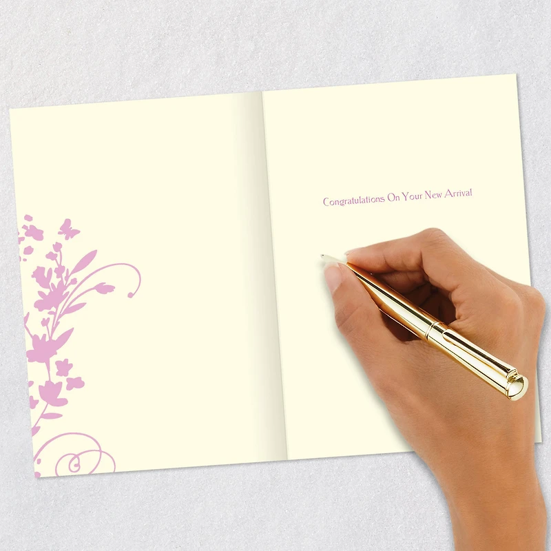Disney Winnie the Pooh, Piglet and Eeyore New Baby Girl Card for only USD 2.99 | Hallmark
