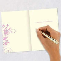 Disney Winnie the Pooh, Piglet and Eeyore New Baby Girl Card for only USD 2.99 | Hallmark