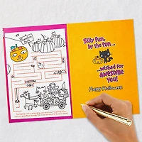 Candy Piles and Happy Smiles Halloween Card With Activity Poster for only USD 4.29 | Hallmark