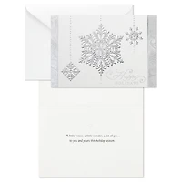 Silver Snowflakes Boxed Holiday Cards, Pack of 40 for only USD 15.49 | Hallmark