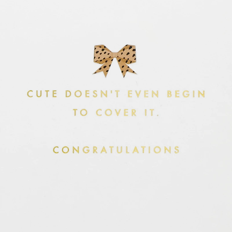 Cute Doesn't Begin to Cover It New Baby Girl Card for only USD 7.59 | Hallmark