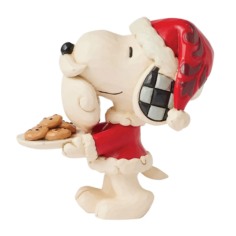 Jim Shore Peanuts Snoopy Santa With Cookie Plate Mini Figurine, 3.3" for only USD 29.99 | Hallmark