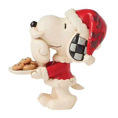Jim Shore Peanuts Snoopy Santa With Cookie Plate Mini Figurine, 3.3" for only USD 29.99 | Hallmark