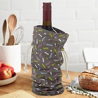 14" Confetti on Black Fabric Wine Gift Bag for only USD 6.99 | Hallmark