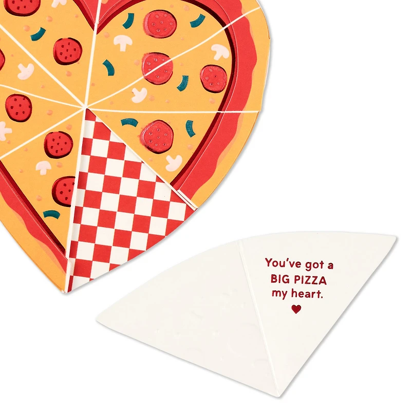 Pizza My Heart Funny Paper Craft Valentine's Day Card With Mini Card for only USD 5.99 | Hallmark