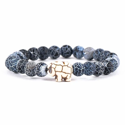 Fahlo Blue River Stone Elephant Expedition Bracelet for only USD 18.99 | Hallmark