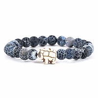 Fahlo Blue River Stone Elephant Expedition Bracelet for only USD 18.99 | Hallmark