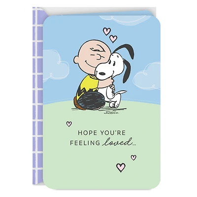 Peanuts® Charlie Brown and Snoopy Hugging Love Card for only USD 2.99 | Hallmark
