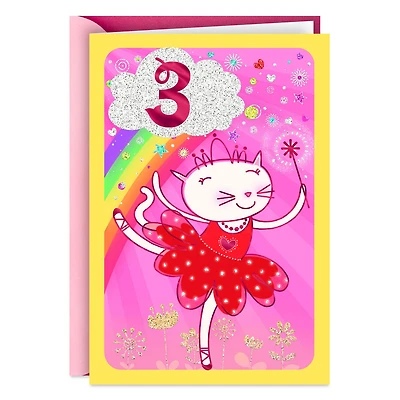 Dancing Cat 3rd Birthday Card for Kids for only USD 2.99 | Hallmark