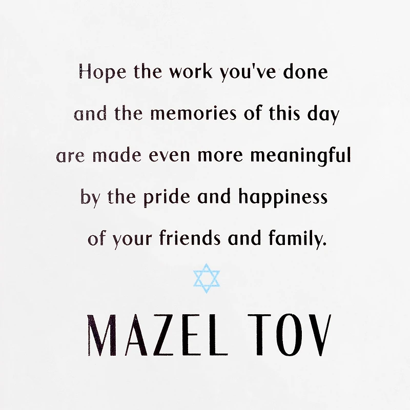 Star of David Mazel Tov Money Holder Bar Mitzvah Card for only USD 4.59 | Hallmark