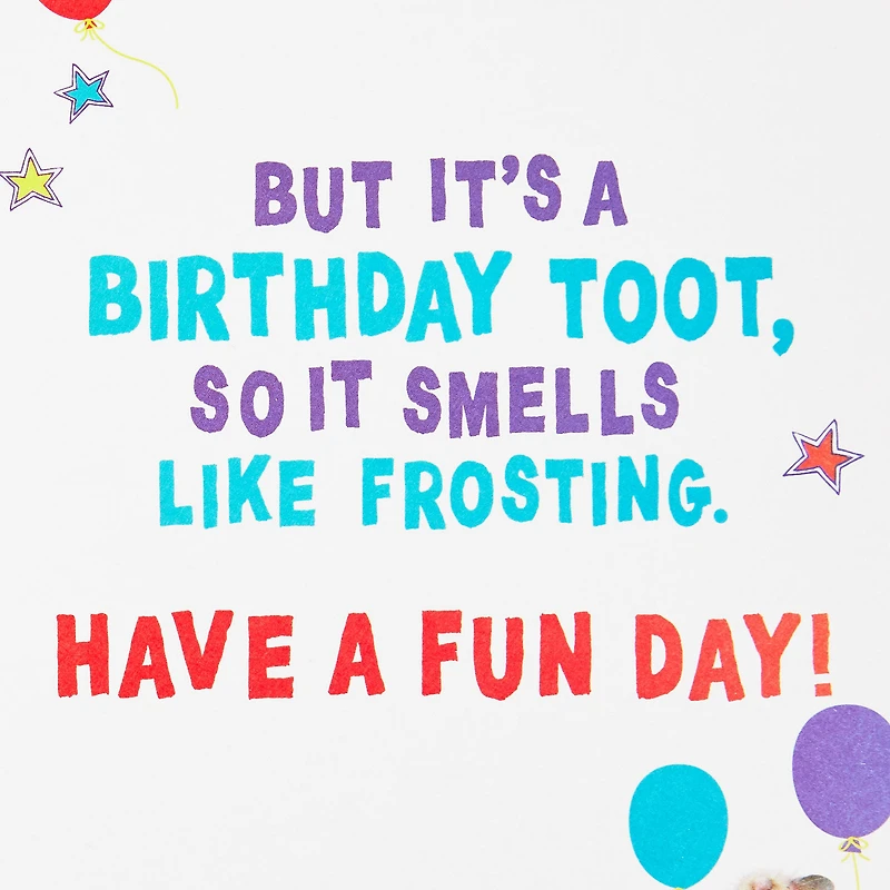 Tooting Hamster Customizable Kids Funny Birthday Card With Age Stickers for only USD 3.99 | Hallmark