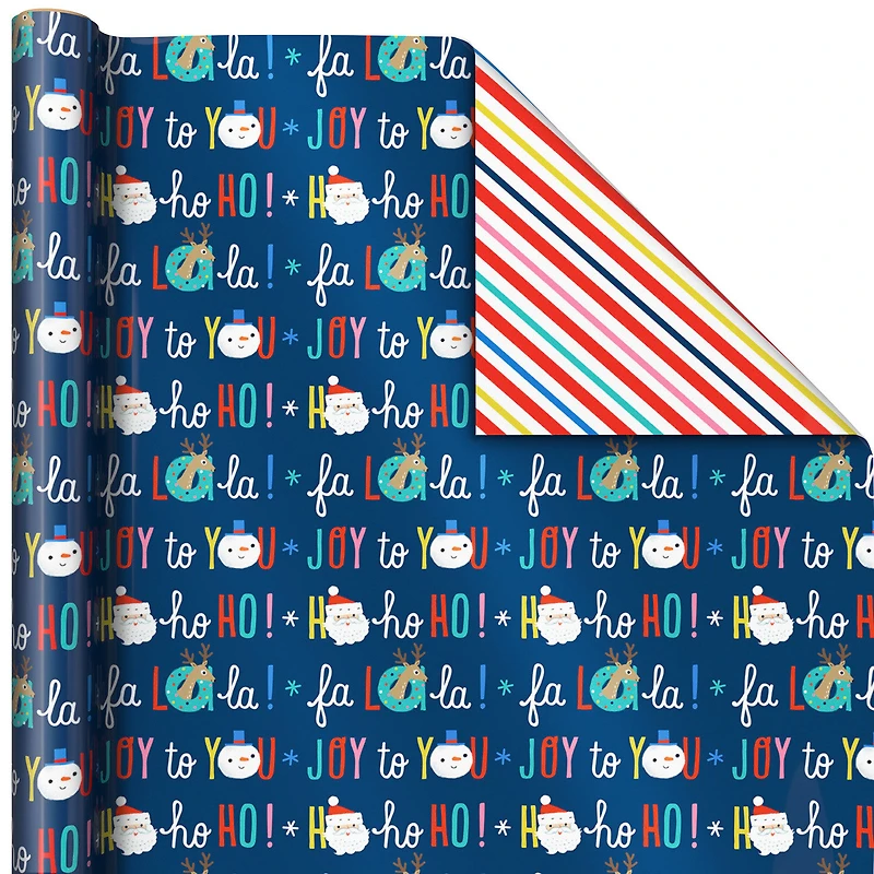 Santa and Friends 3-Pack Reversible Christmas Wrapping Paper, 120 sq. ft. for only USD 16.99 | Hallmark