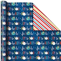 Santa and Friends 3-Pack Reversible Christmas Wrapping Paper, 120 sq. ft. for only USD 16.99 | Hallmark