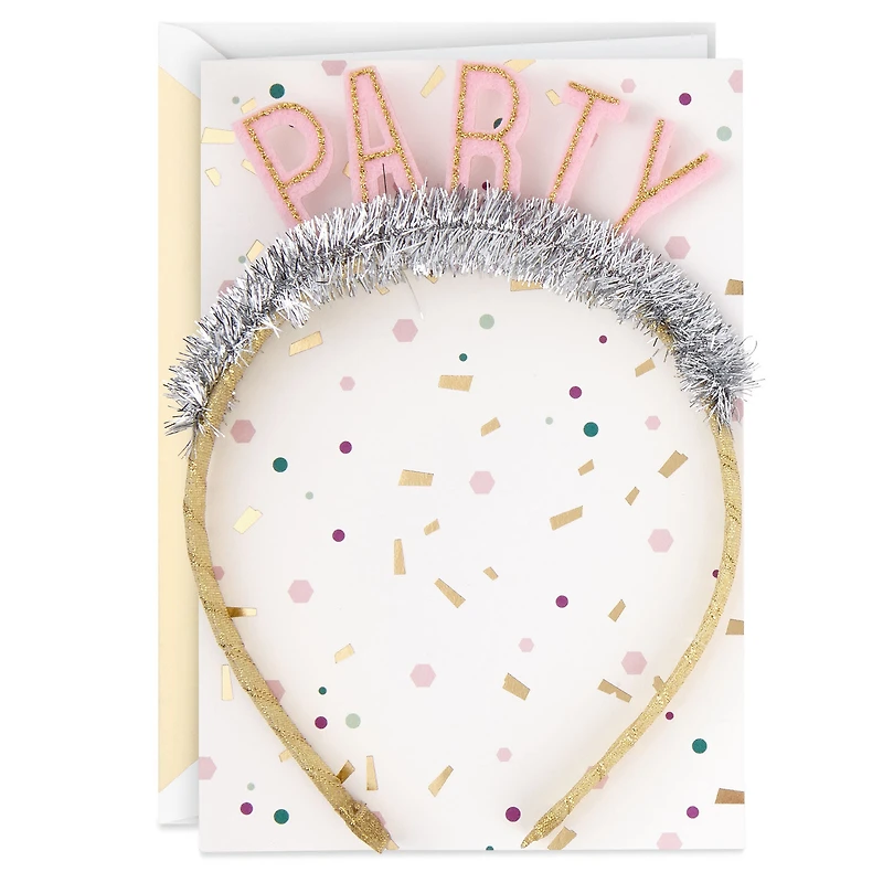 Best Reason to Celebrate Birthday Card with Party Headband for only USD 10.59 | Hallmark