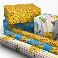 Pokémon Pikachu and Friends 3-Pack Wrapping Paper Mini Roll Bundle, 45 sq. ft. total for only USD 11.99 | Hallmark