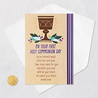 Happy Heart Religious First Communion Card for only USD 3.29 | Hallmark