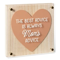 Mom's Best Advice Layered Square Quote Sign, 8x8 for only USD 28.99 | Hallmark