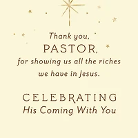 Celebrating His Coming Religious Christmas Card for Pastor for only USD 3.99 | Hallmark