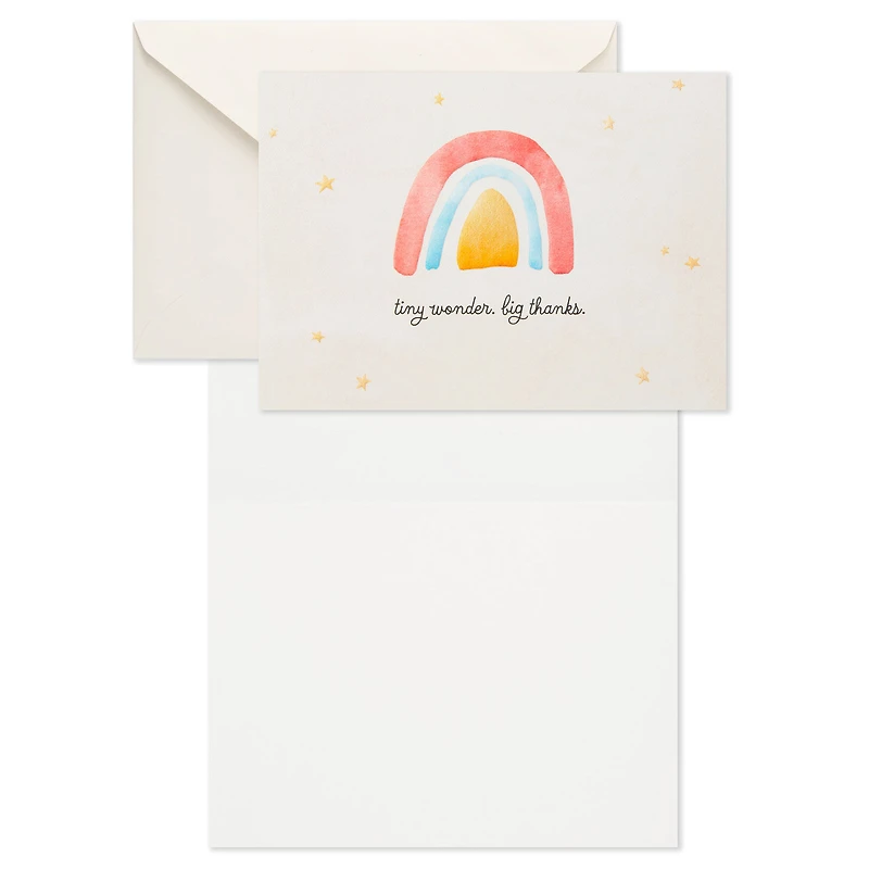 Tiny Wonder Rainbow Blank Thank-You Notes, Pack of 40 for only USD 9.99 | Hallmark