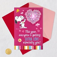 Peanuts® Snoopy and Woodstock Bubble Love Musical Valentine's Day Card With Lights for only USD 8.59 | Hallmark