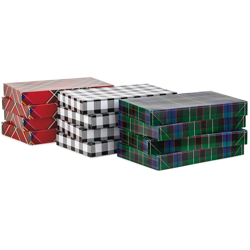 Checks and Plaids 12-Pack Designed Shirt Boxes for only USD 14.99 | Hallmark