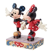 Jim Shore Disney Mickey and Minnie Roller Skating Figurine, 5.5" for only USD 74.99 | Hallmark