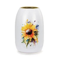 Demdaco Sunflower Vase, 7" for only USD 25.99 | Hallmark
