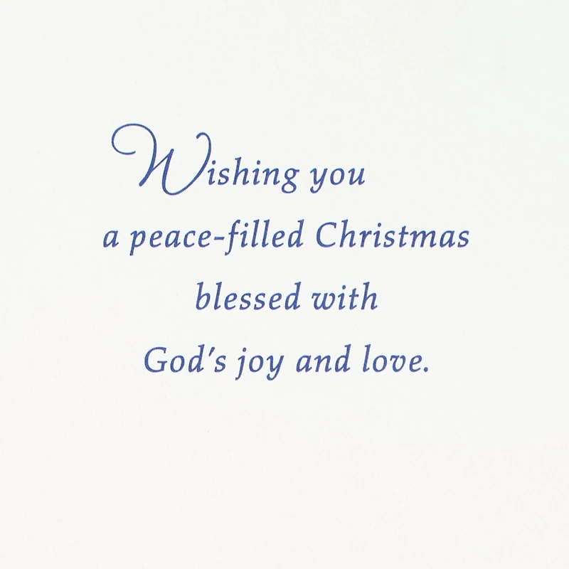 Thomas Kinkade Peace, Joy and Love Religious Christmas Card for only USD 5.99 | Hallmark