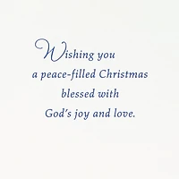 Thomas Kinkade Peace, Joy and Love Religious Christmas Card for only USD 5.99 | Hallmark